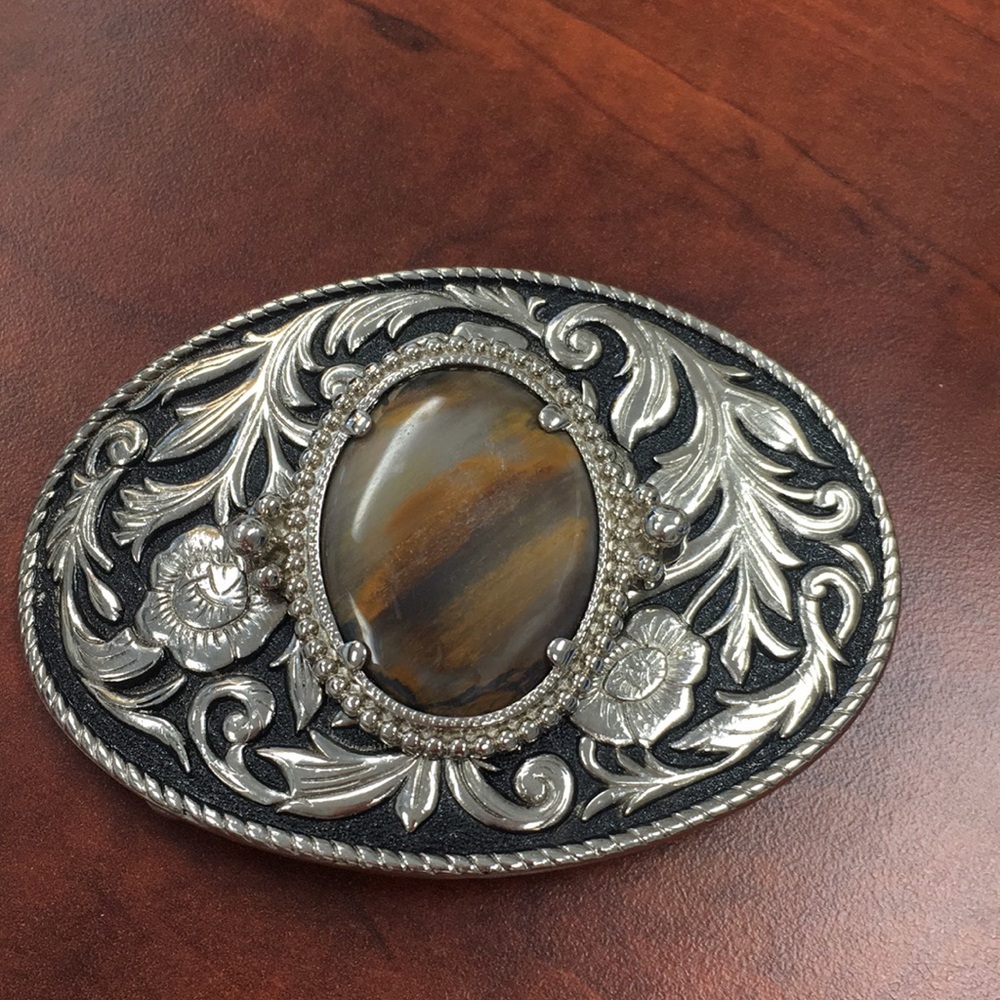 Belt Buckle Jasper Stone